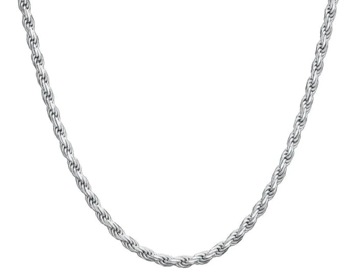 Sterling Rope Chain Necklace