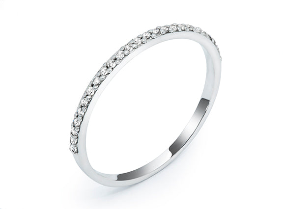 Sterling Silver Cubic Zirconia Band Ring